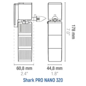 Sicce Shark PRO NANO 320 Internal Filter
