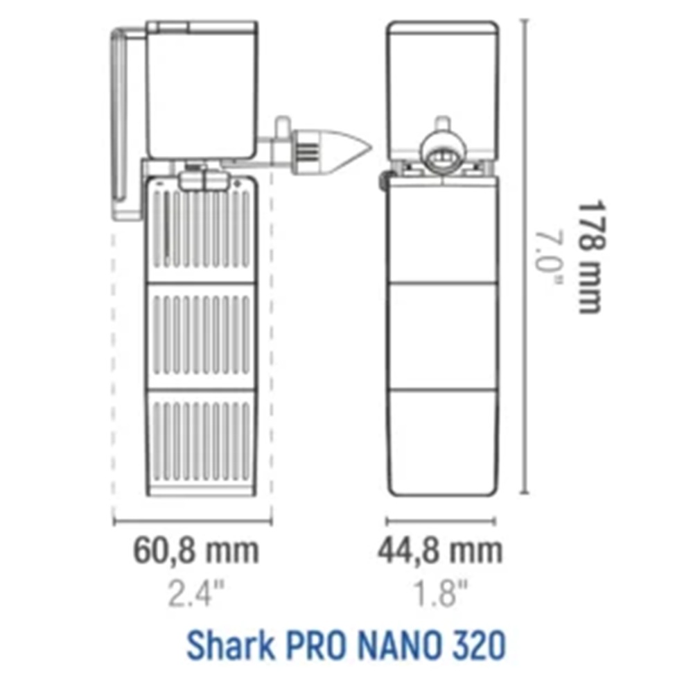 Sicce Shark PRO NANO 320 Internal Filter Sicce Shark PRO NANO 320 Internal Filter