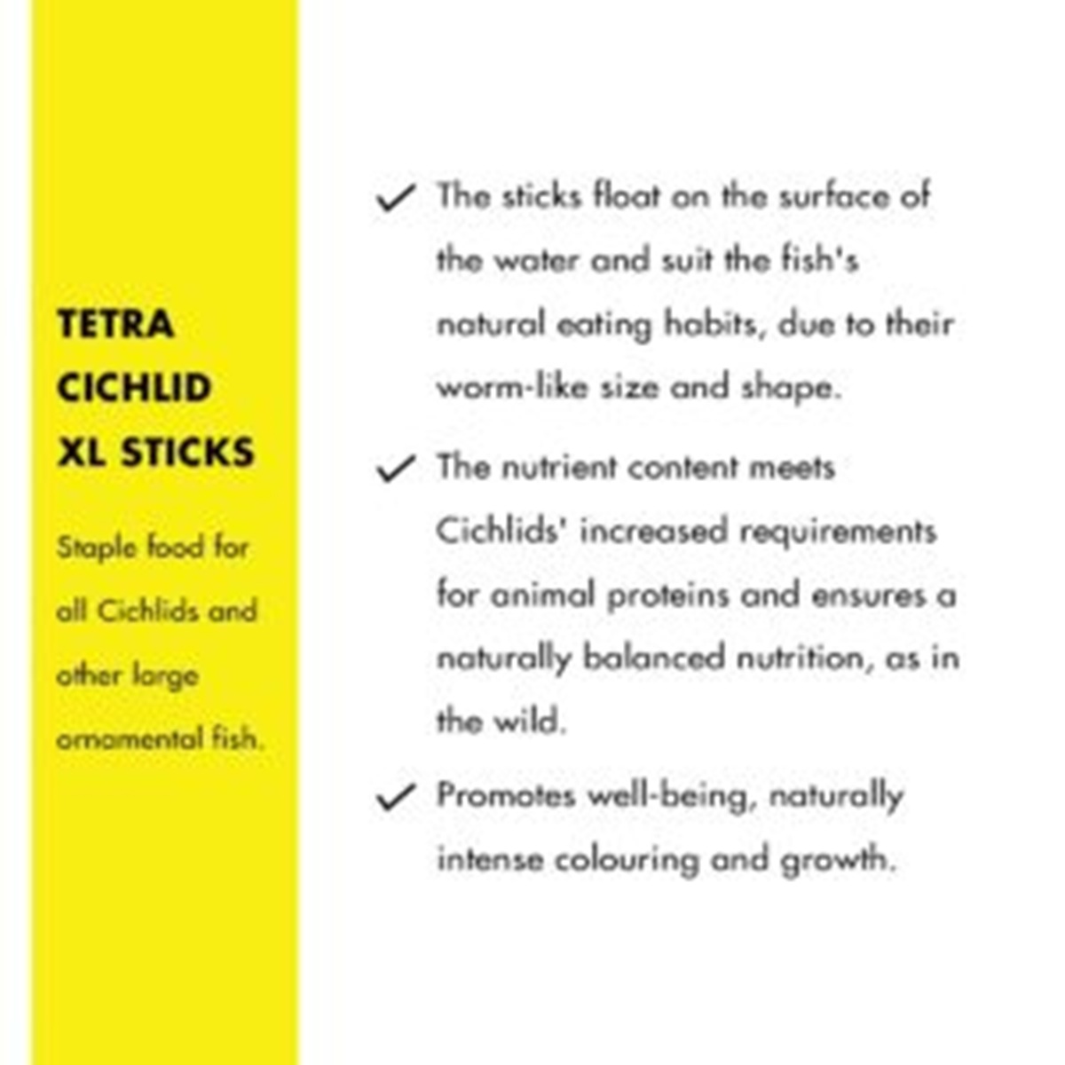 Tetra Cichlid Sticks XL Tetra Cichlid Sticks XL