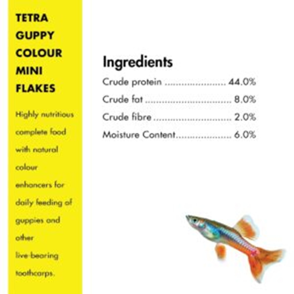 Tetra Guppy Colour Mini Flakes 30 gm / 100 ml - (Pack of 3) Tetra Guppy Colour Mini Flakes 30 gm / 100 ml - (Pack of 3)