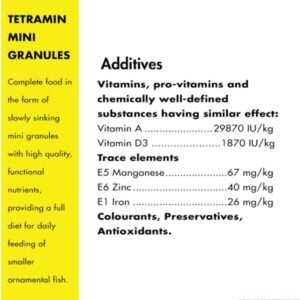 Tetra Min Mini Granules 45 gm / 100 ml - (Pack of 2)
