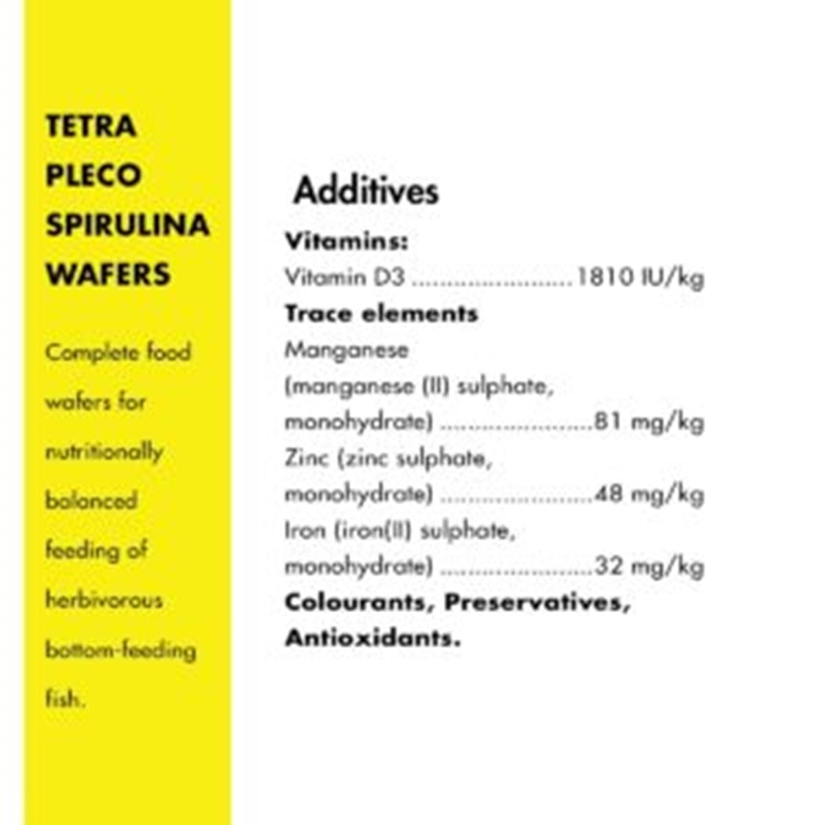 Tetra Pleco Spirulina Wafers 85 gm Tetra Pleco Spirulina Wafers 85 gm
