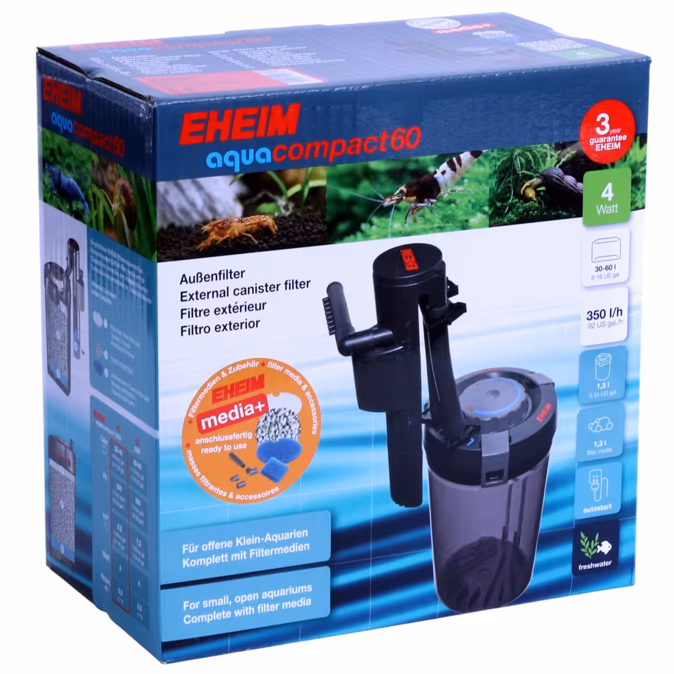 Aquacompact External Filter for NANO Tanks 60 Litre