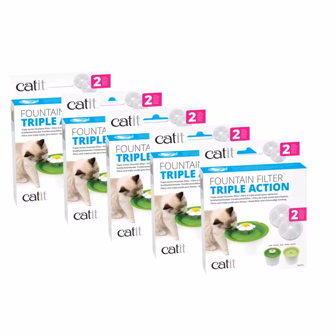 Catit flower fountain Triple Action Filter: 10 Pack