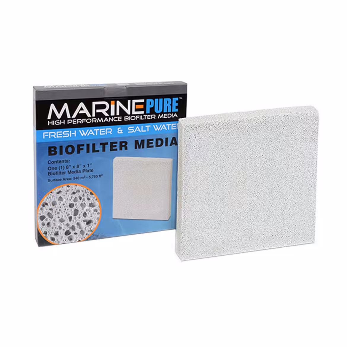 CerMedia MarinePure Plate Bio-Filter Media 8 by 8 by 1-Inch