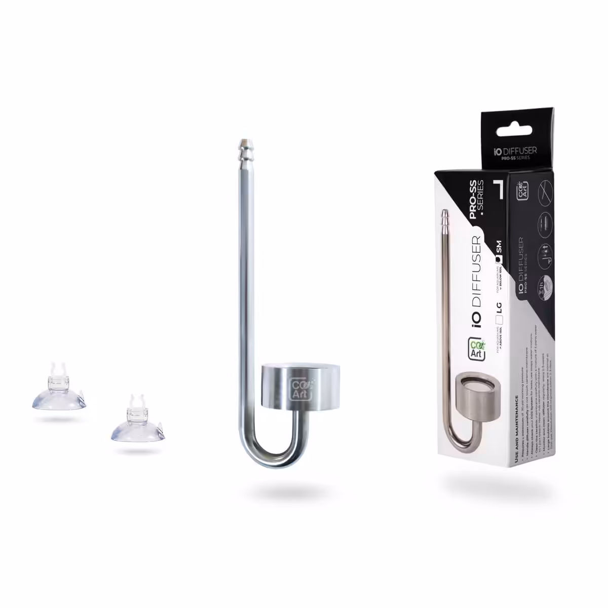 Aquarium and Pet Supplies on Sale Co2Art IO Diffuser - Stainless Steel Series In Tank CO2 Diffuser Small