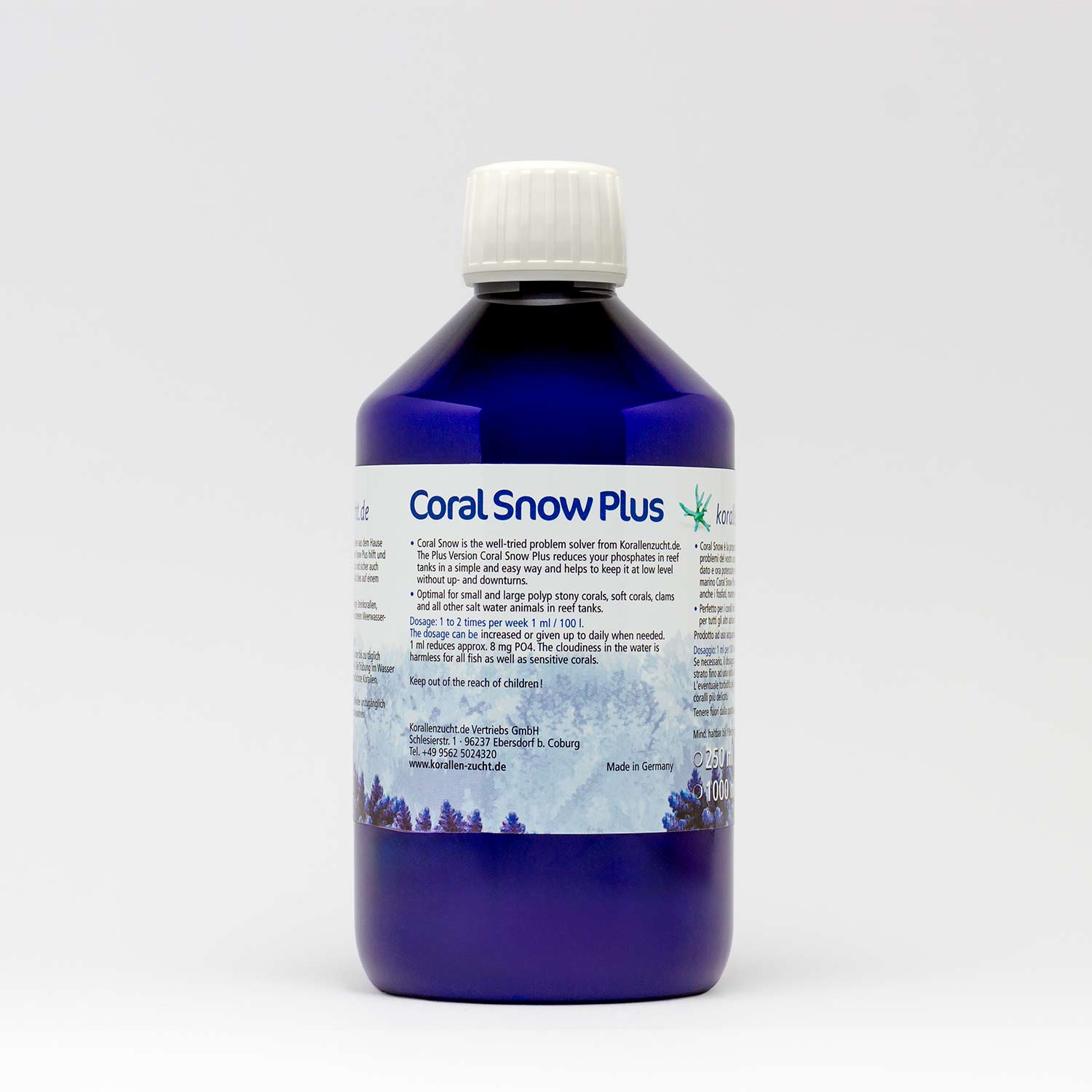 Korallen-Zucht CoralSnow Plus - 500 ml Korallen-Zucht CoralSnow Plus - 500 ml