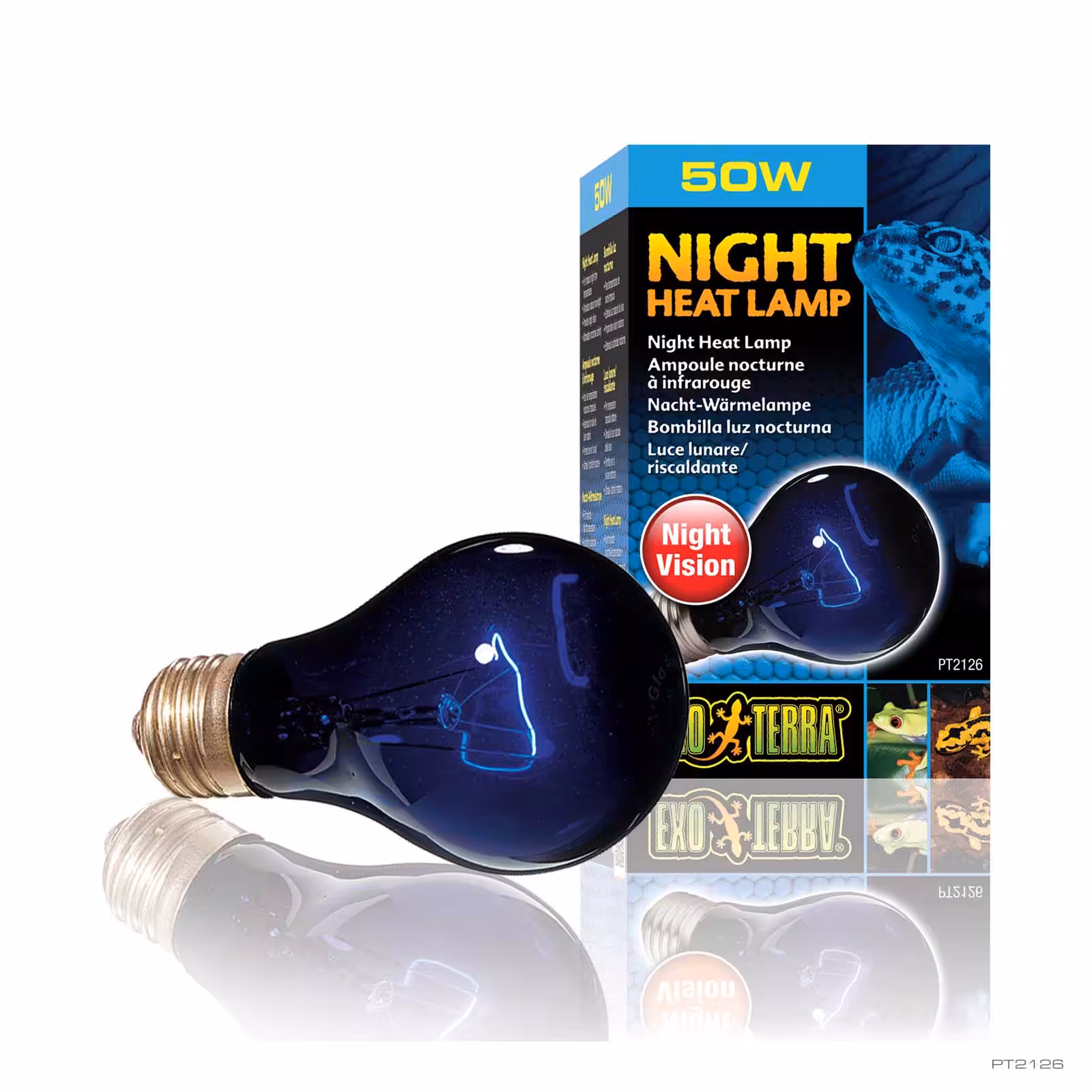 IndieFur - Branded Online Aquarium Store in India. Exo Terra Night Heat Lamp 50 Watt