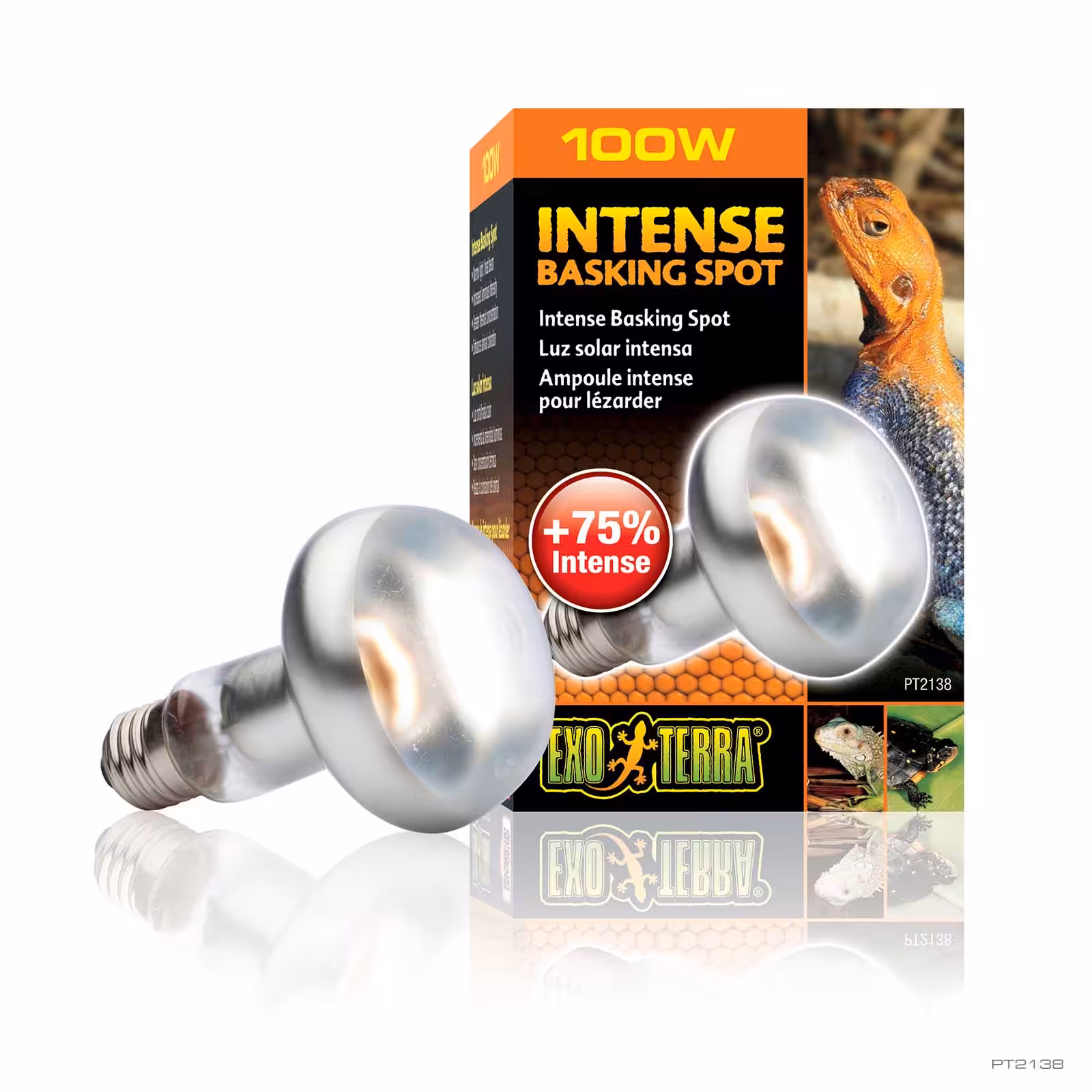 Exo Terra Reptile Basking Spot Lamp 100 Watt 80 mm - V