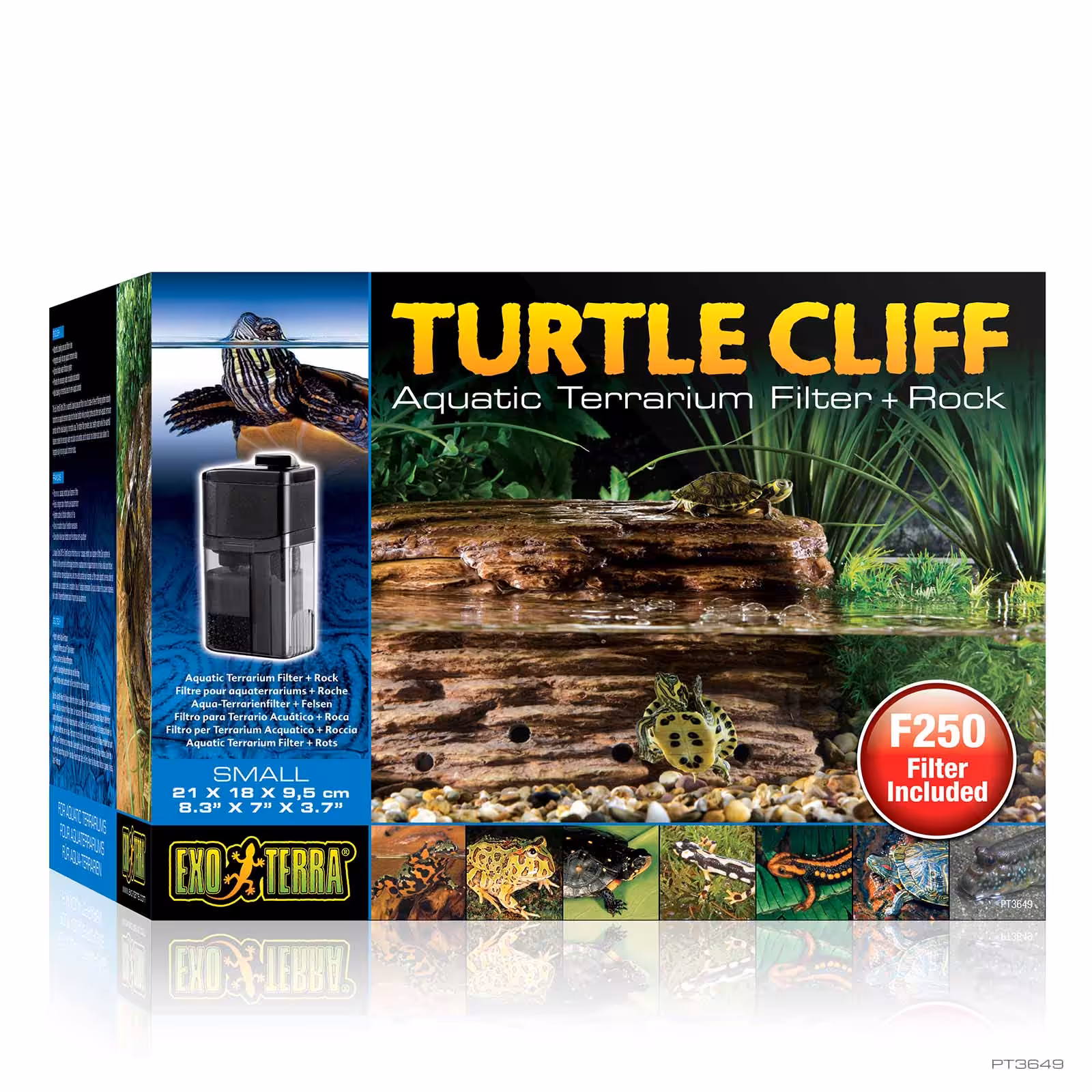 Exo Terra Turtle Cliff Filter And Rock Small