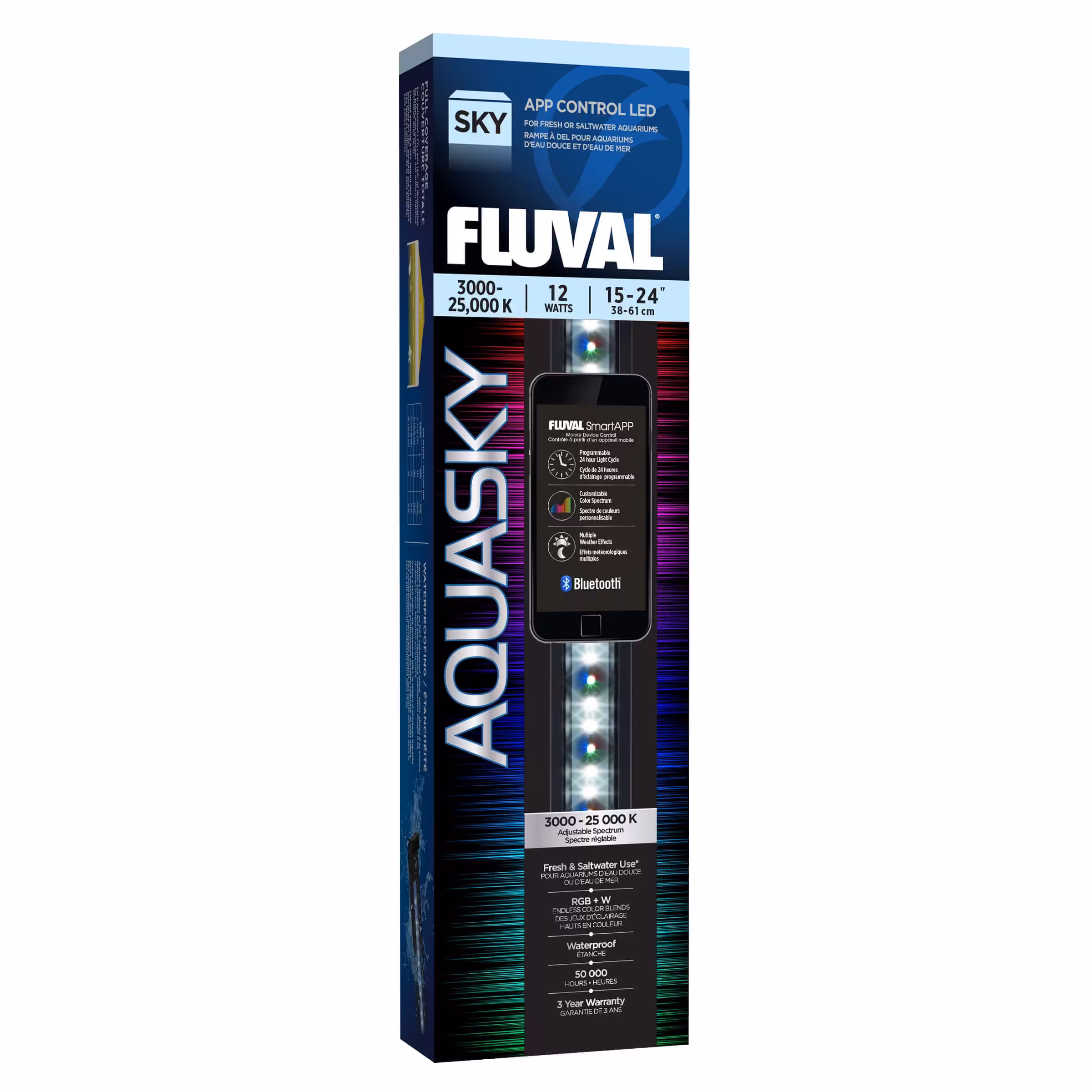 Fluval Aquasky Bluetooth LED, 12 W, up to 24″ (61 cm): 14531