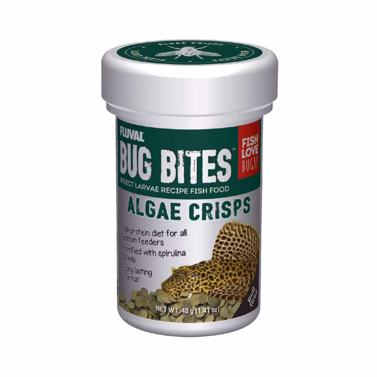 Fluval Bug Bites Algae Crisps: 40 g