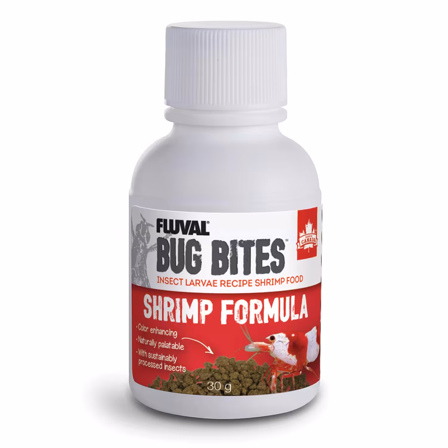 Fluval Bug Bites Shrimp Micro Granules, 1.05 oz (30 g)
