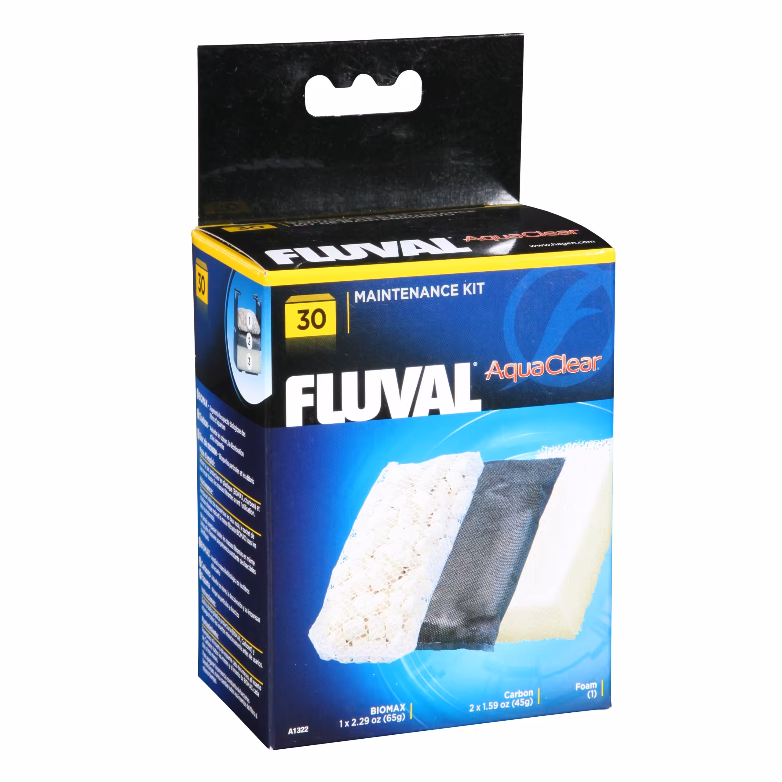 Fluval Media Maintenance Kit for Fluval AquaClear 30, up to 30 US Gal / 114 L: A1322