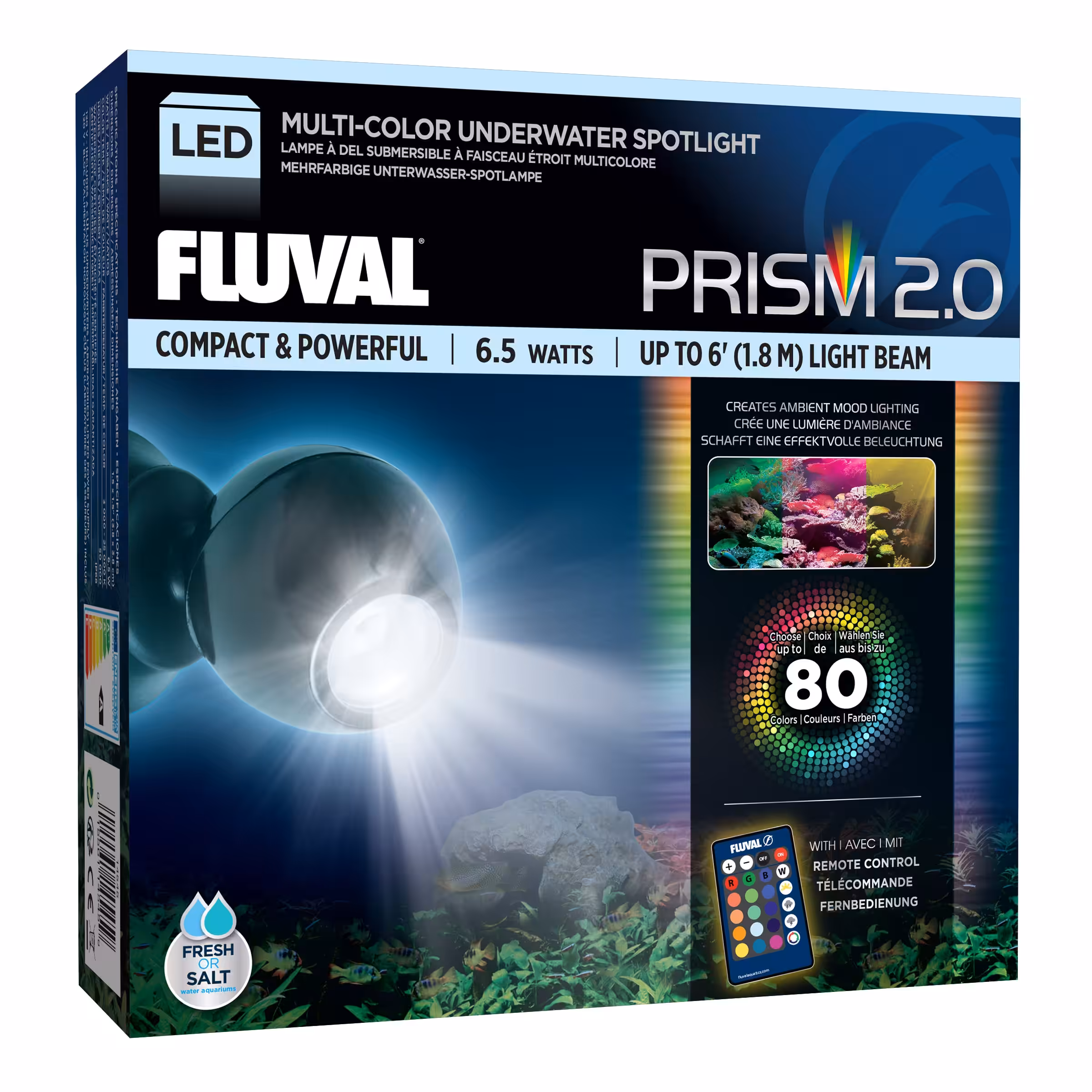 Fluval Prism 2.0 Multi-Color Underwater Spotlight LED, 6.5 W: 14545