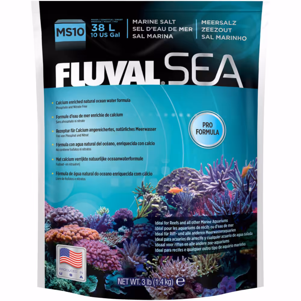 Fluval Sea Salt 3 Lbs / 10 US Gal