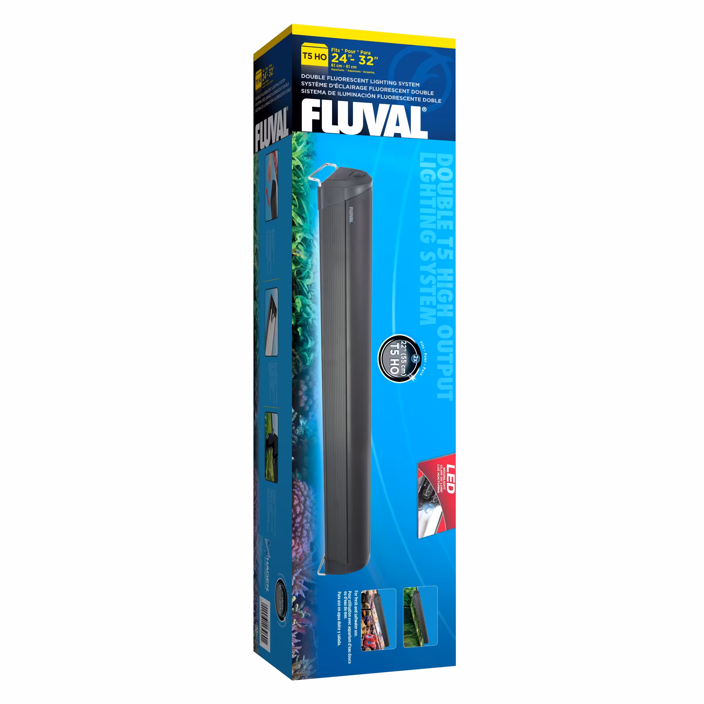 Fluval T5 Double Lamp Fixture 24 Inch