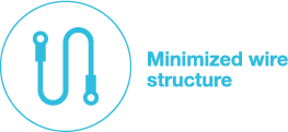 Minimized wire structure