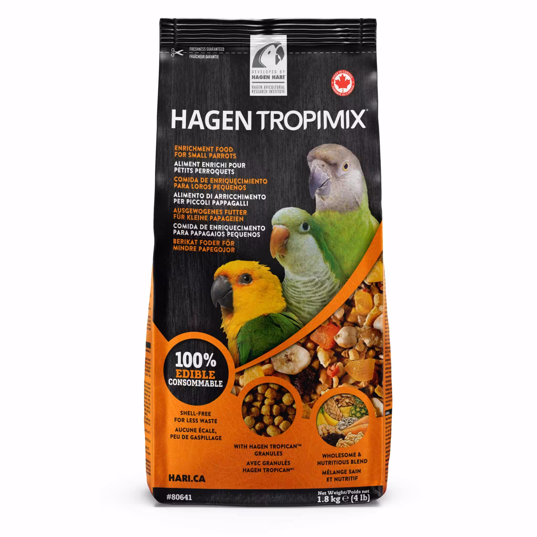 Hari Small Parrots, 1.8kg (4 lb) Tropimix
