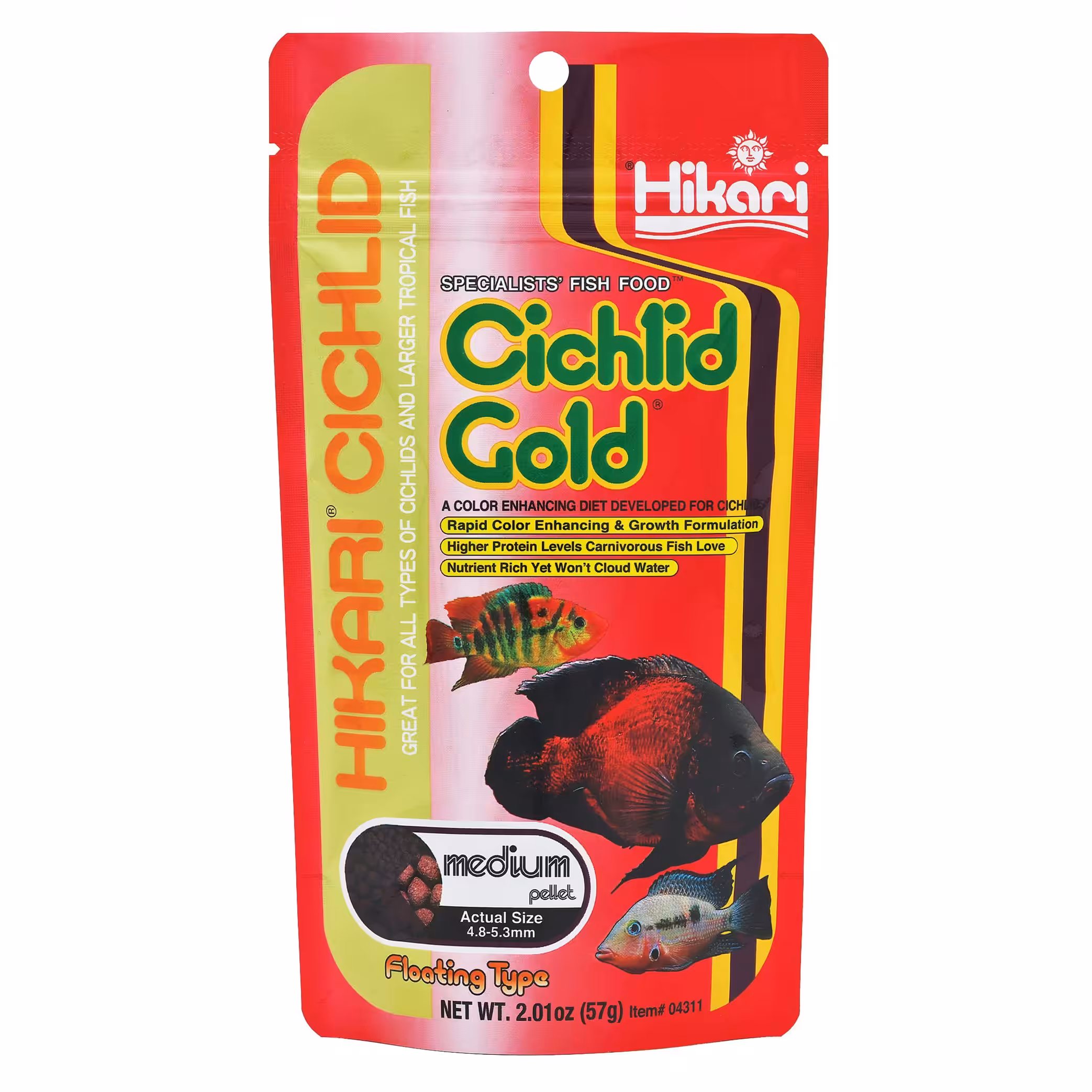 Hikari Cichlid Gold Medium 57 gm