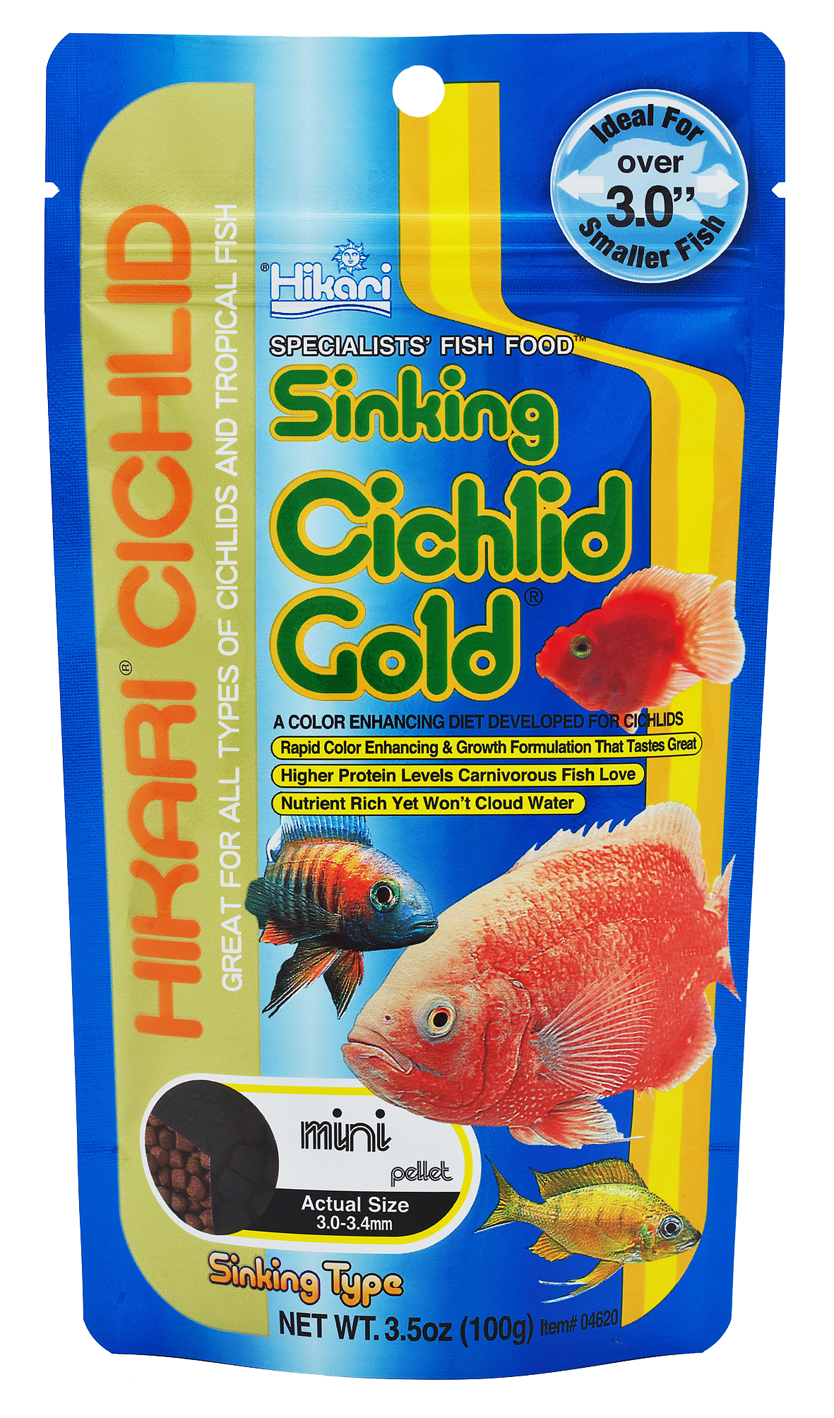 Hikari Cichlid Gold Sinking 100 Gm Mini Pellet