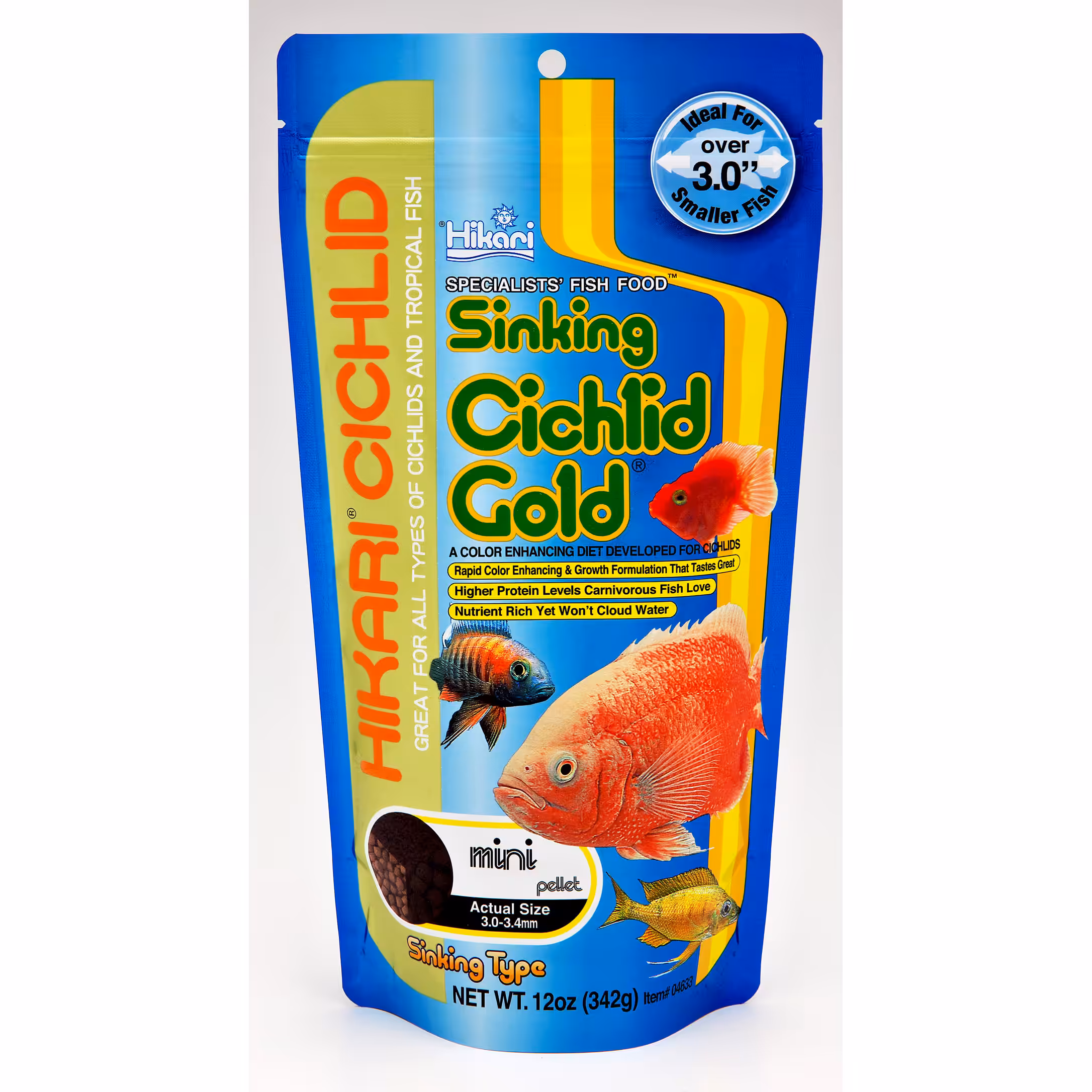 Hikari Cichlid Gold Sinking 342 gm Mini Pellet