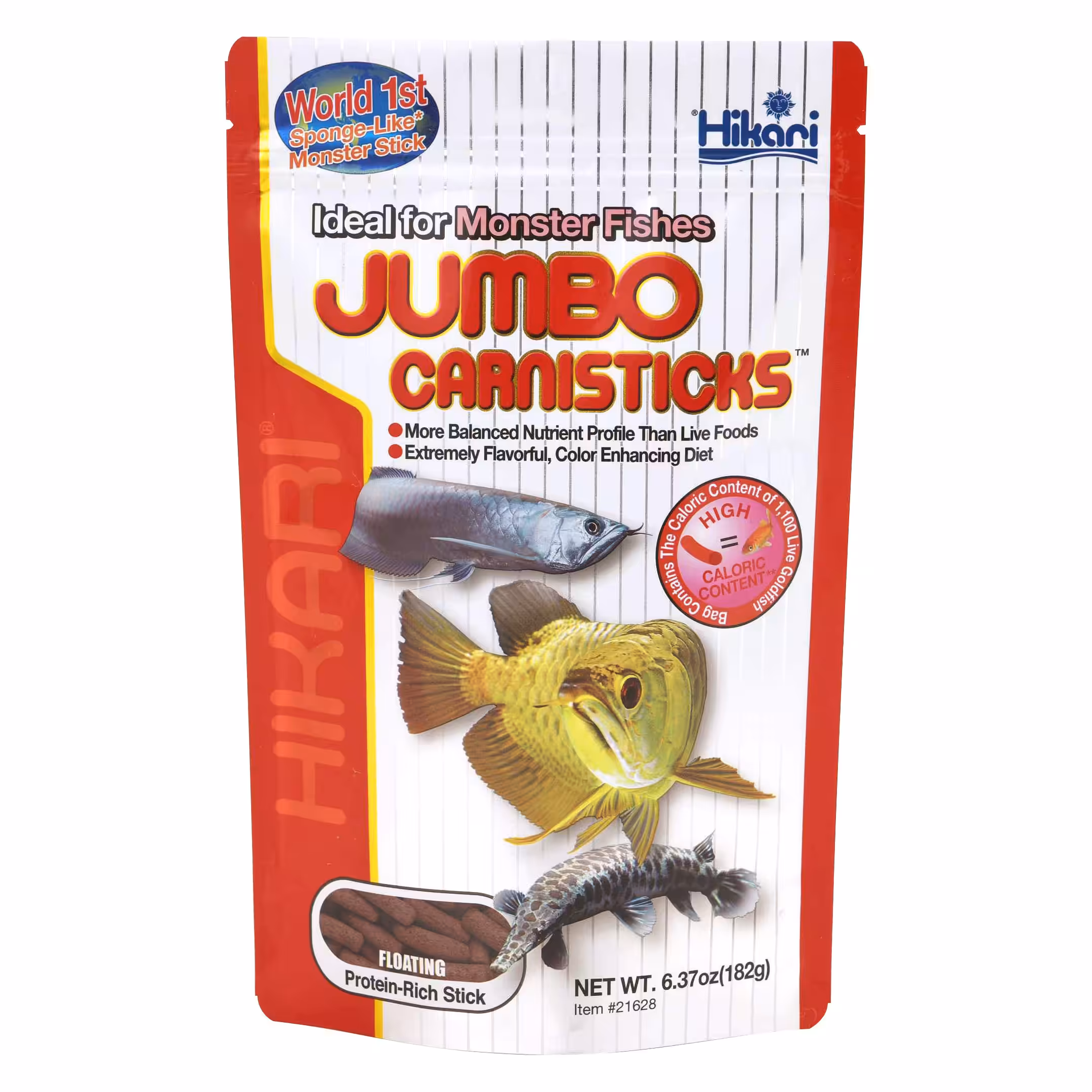 Hikari Jumbo Carnistick-Long Pellet 182 Gm