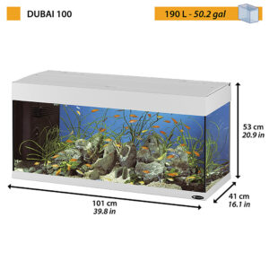 HYDOR DUBAI 100 LED - 190L Aquarium White