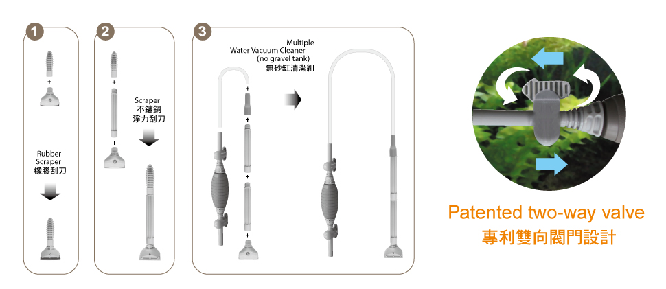 ISTA Multiple Water Vacuum Cleaner- No gravel tank (Box packaging) ISTA Multiple Water Vacuum Cleaner- No gravel tank (Box packaging)