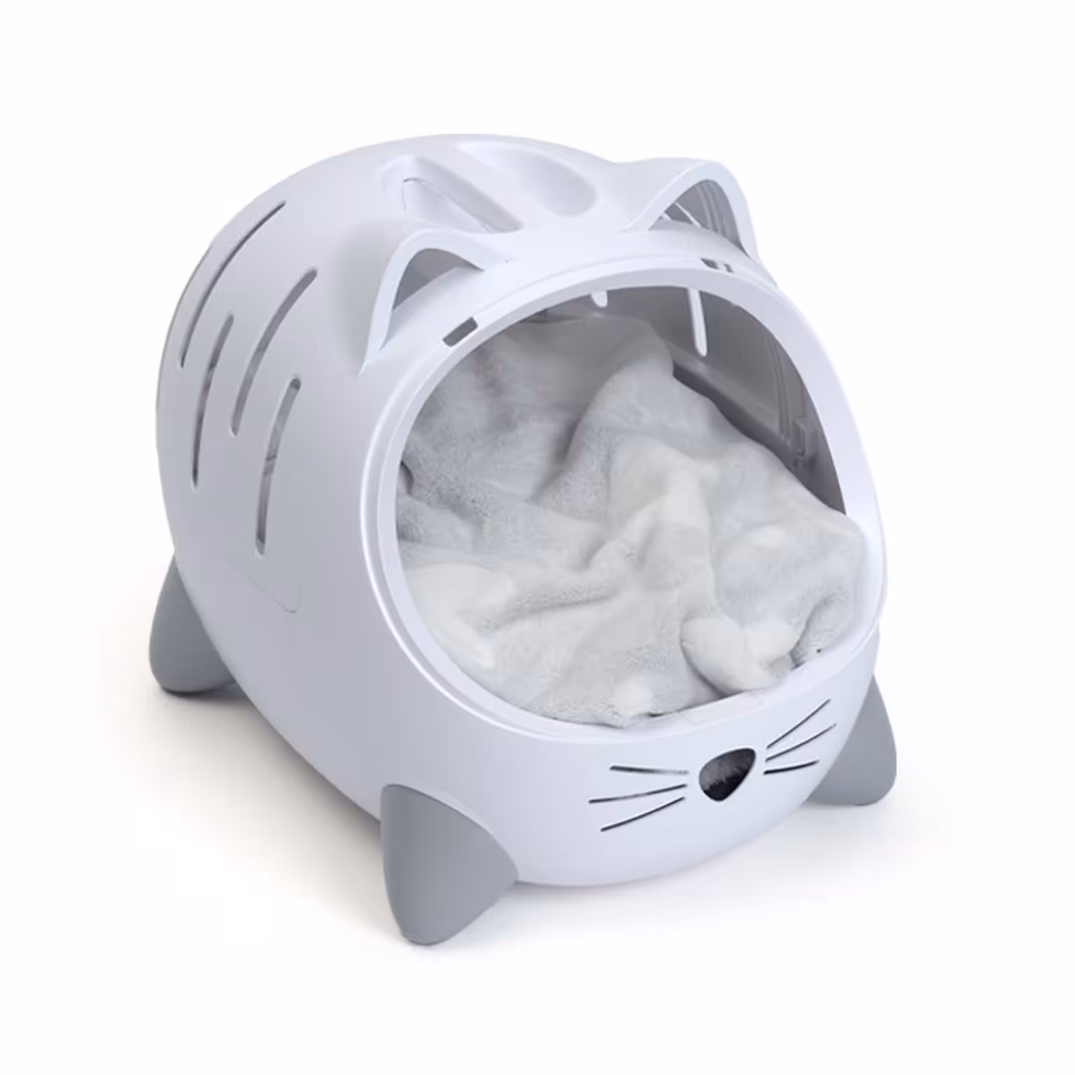 New Catit PIXI Mio 2-in-1 Cat Carrier and Bed: Cushion Included, Vet and Car Ready