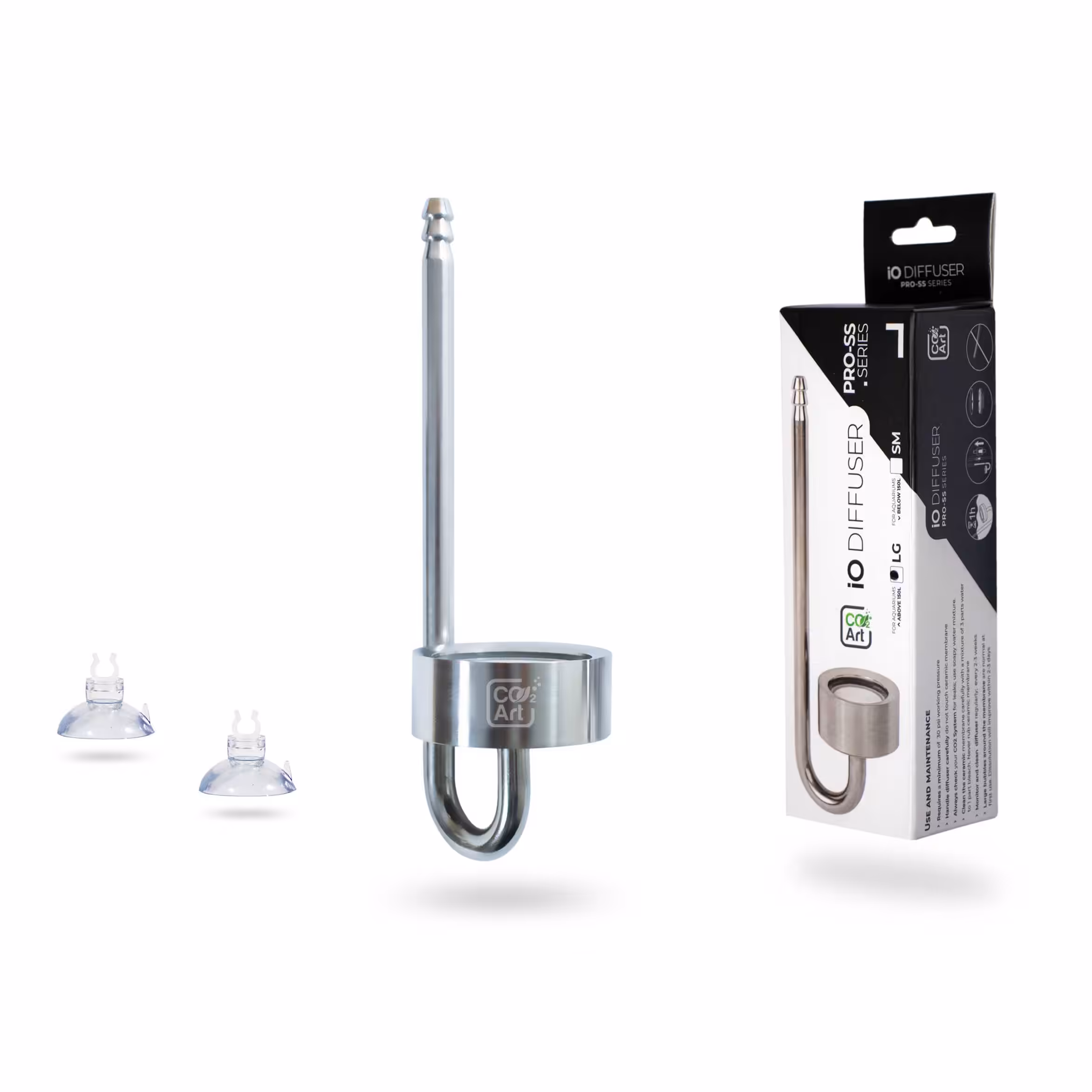 Aquarium and Pet Supplies on Sale Co2Art IO Diffuser - Stainless Steel Series - In-Tank CO2 Diffuser
