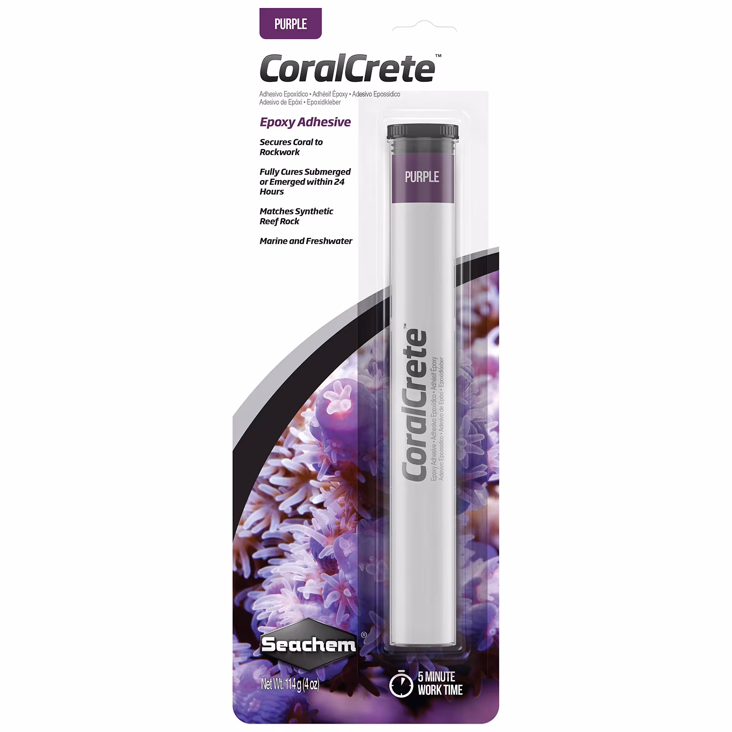 Seachem CoralCrete - Purple 114 gm