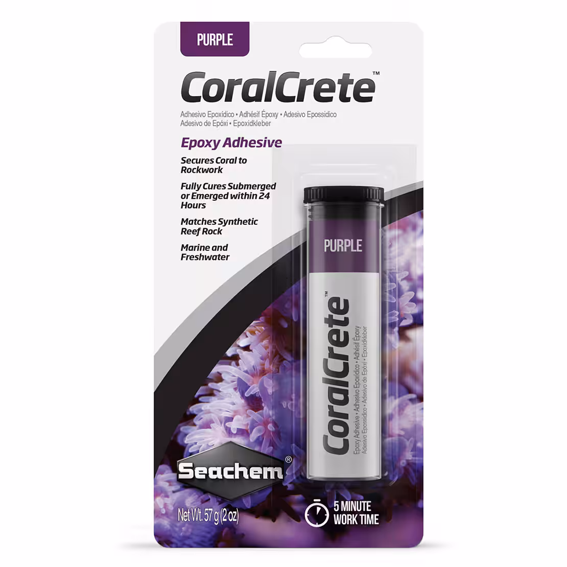 Seachem CoralCrete - Purple 57 gm