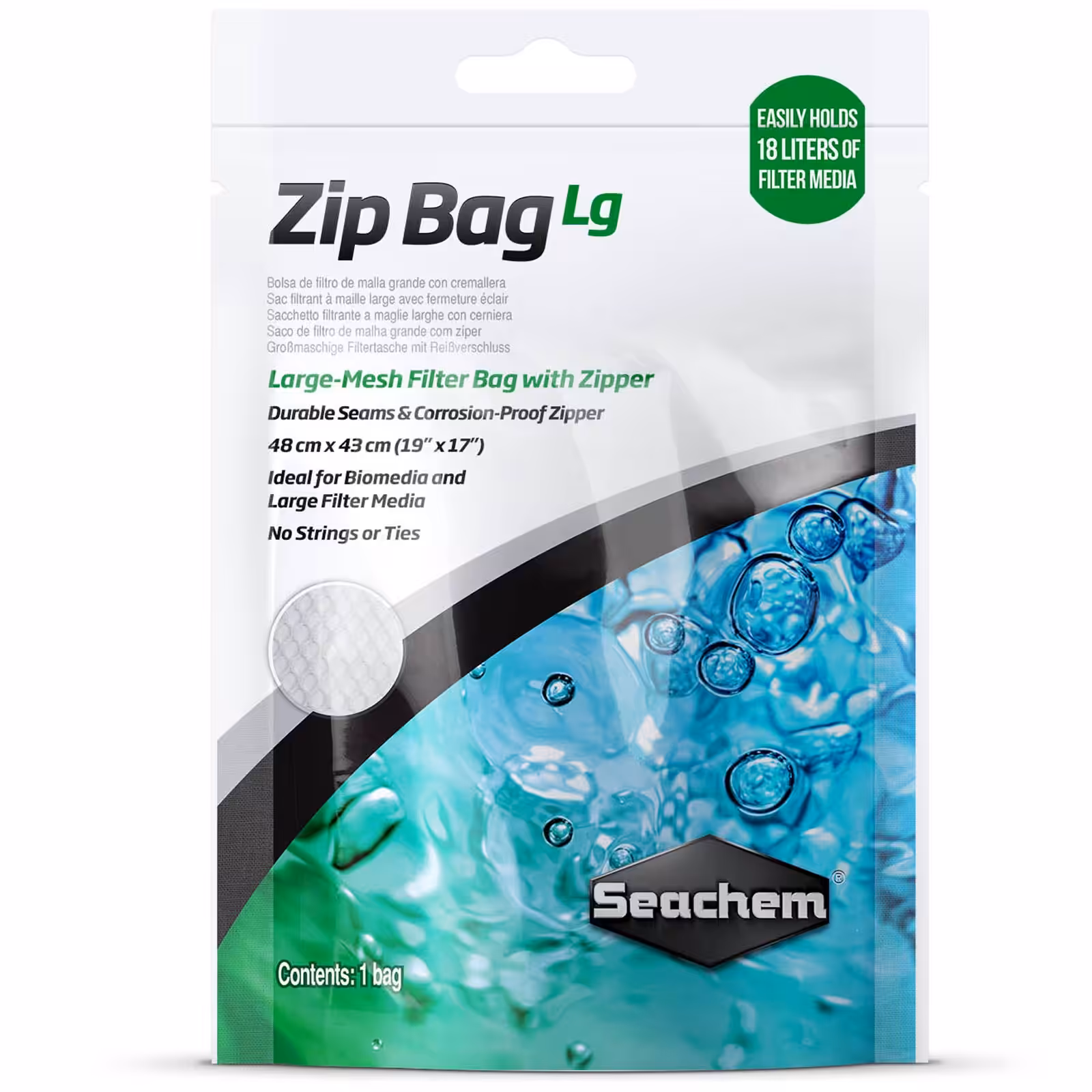 Aquarium and Pet Supplies on Sale Seachem Zip Bag Large 19 inch x 17 inch