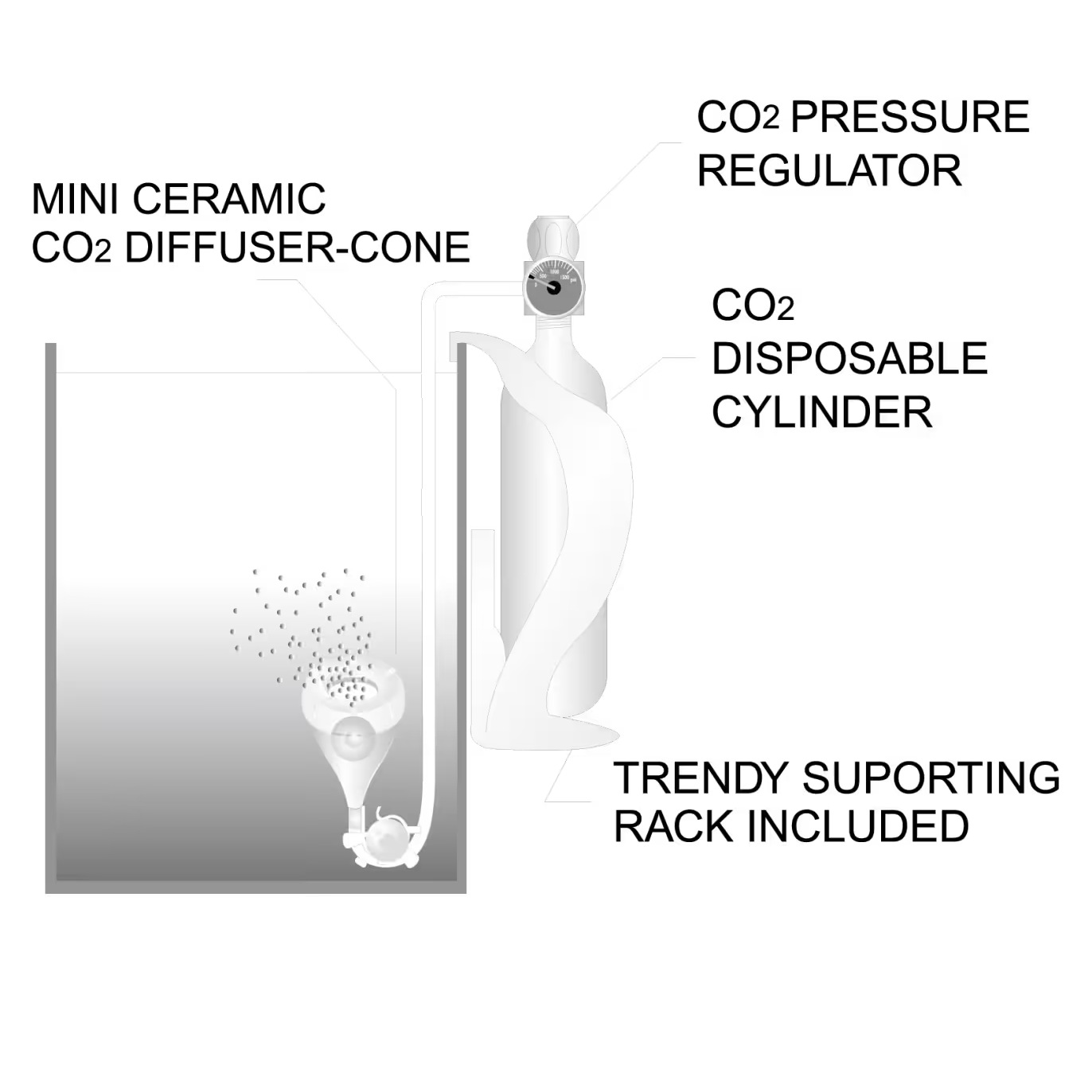 ISTA 2 in 1 CO2 Diffuser