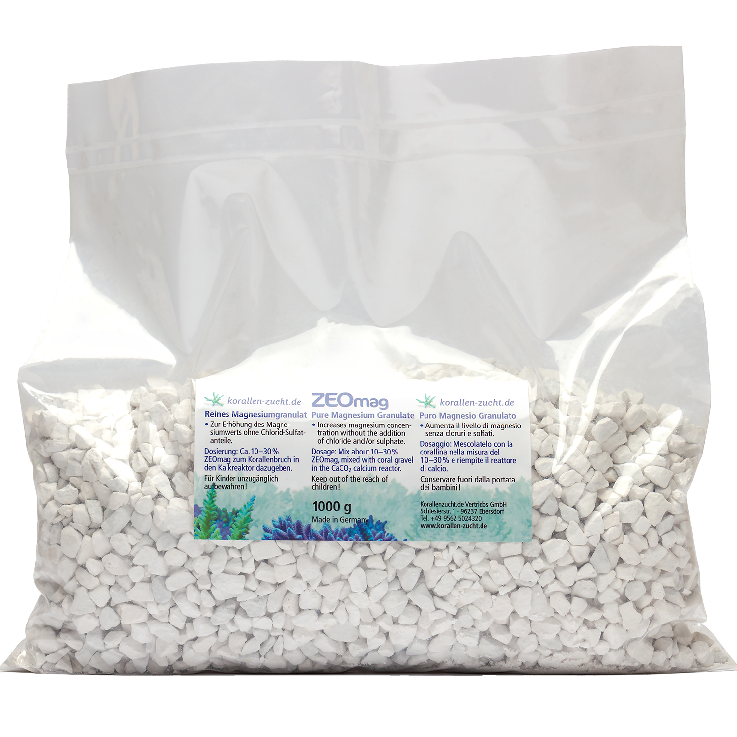IndieFur - Branded Online Aquarium Store in India. Korallen-Zucht ZEOmag Magnesium Granulate - 1 kg