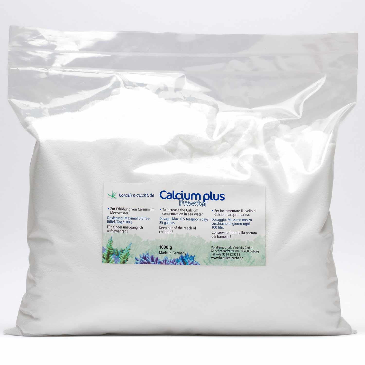 Korallen-Zucht Calcium Plus Powder - 1 kg