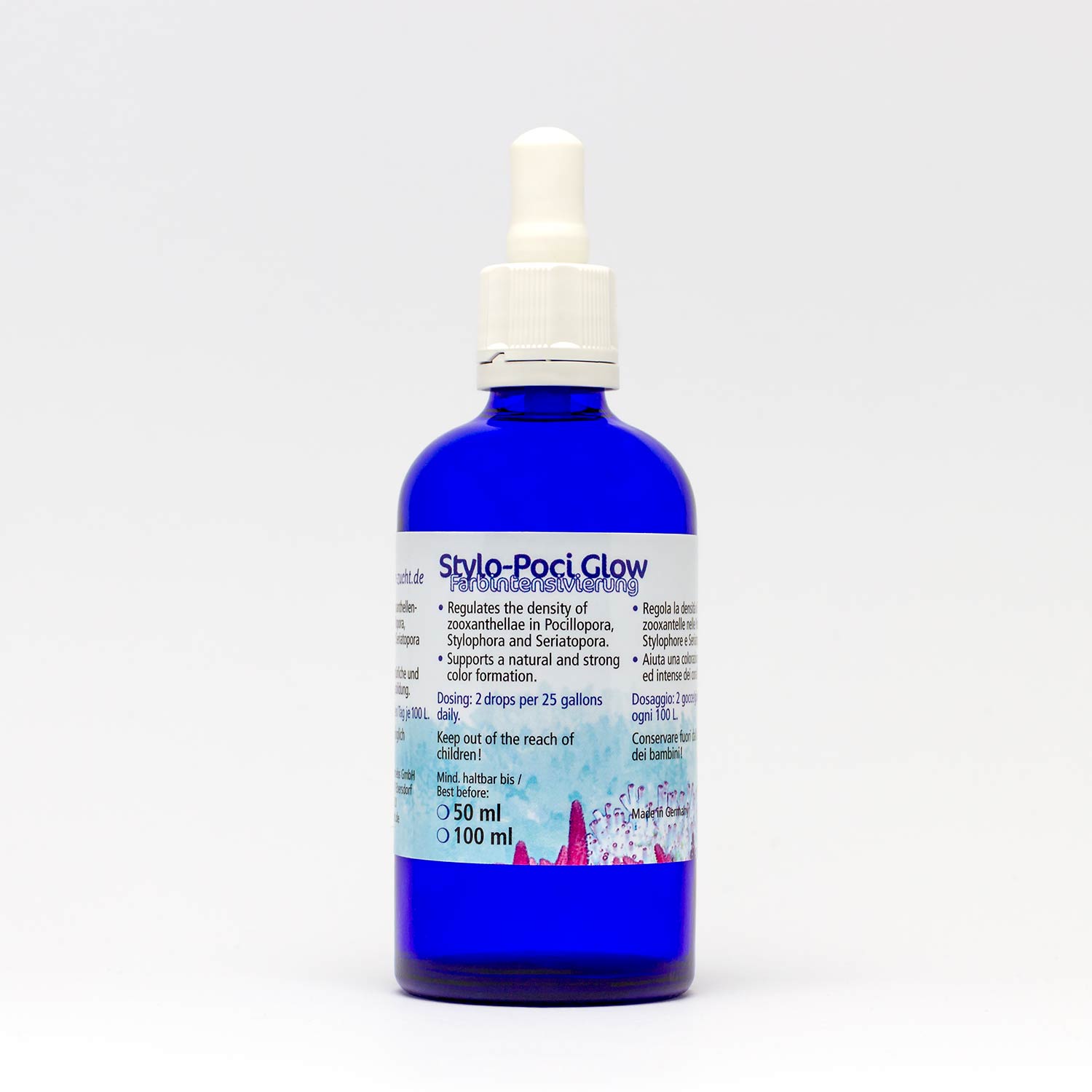 Korallen-Zucht Stylo Pocci Glow - 100 ml Korallen-Zucht Stylo Pocci Glow - 100 ml