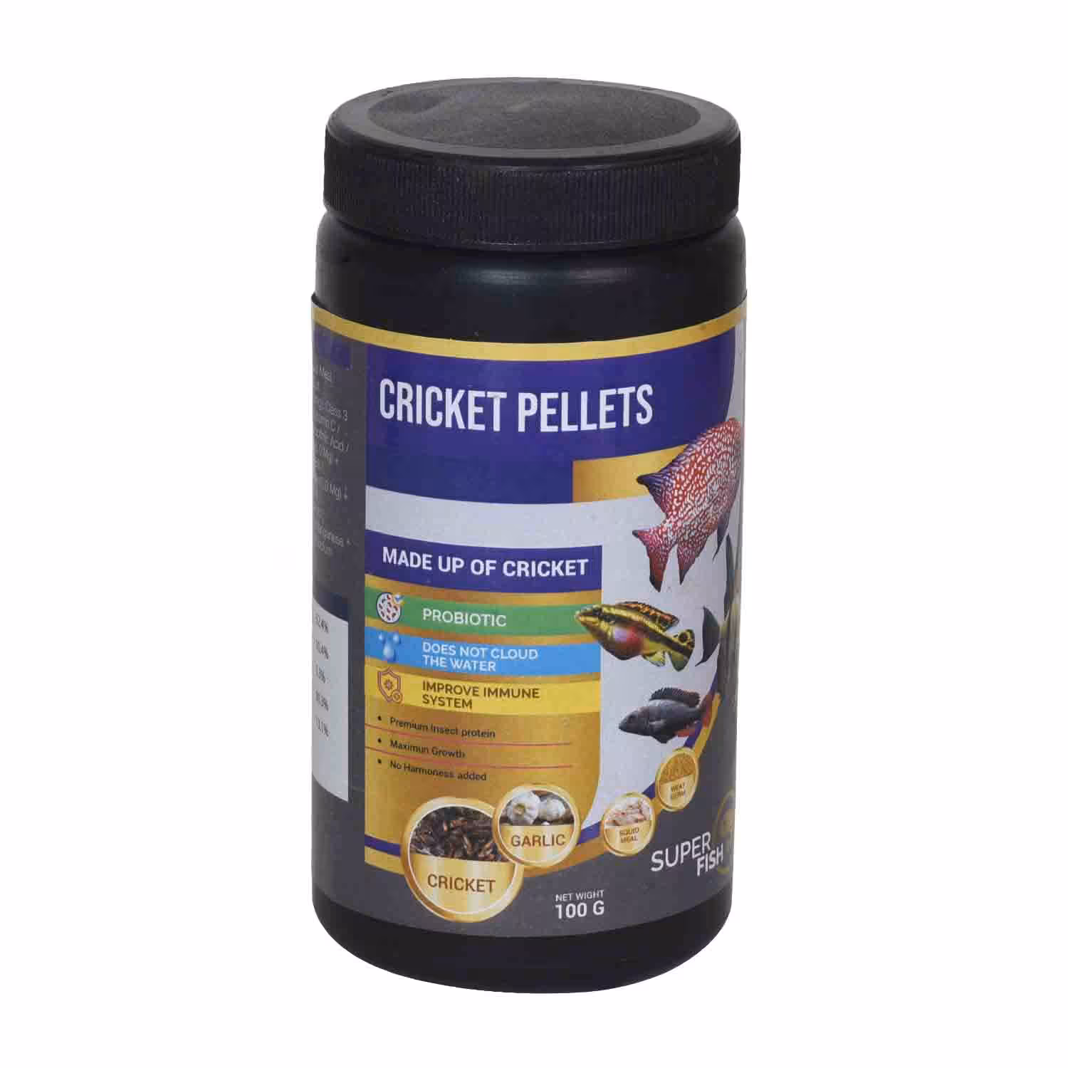 IndieFur - Branded Online Aquarium Store in India. Teraa Superfish Cricket Pellets 100 gm
