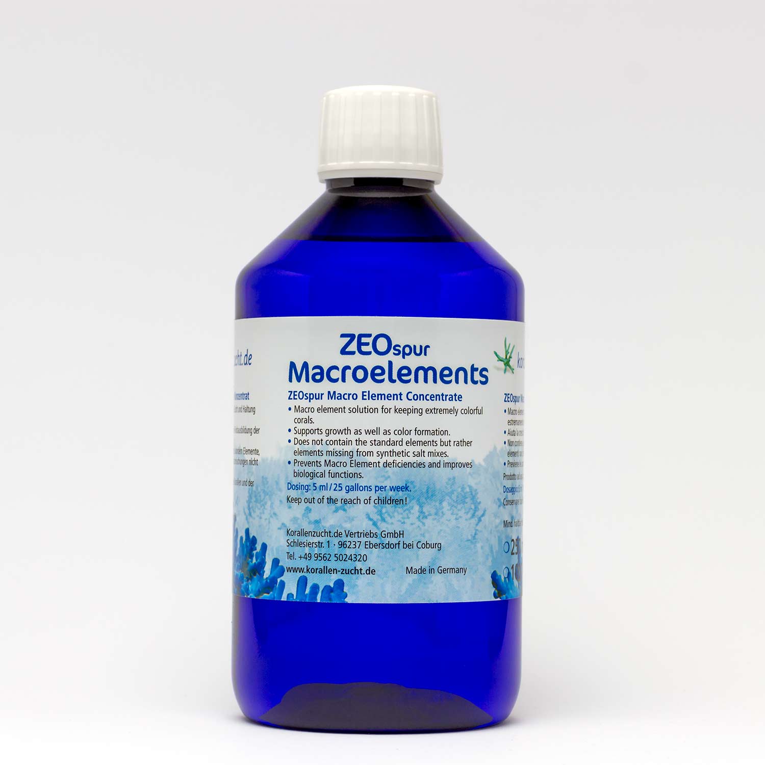 Korallen-Zucht ZEOspur Macroelements - 500 ml Korallen-Zucht ZEOspur Macroelements - 500 ml